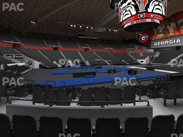 Stegeman Coliseum - Section H Seat View