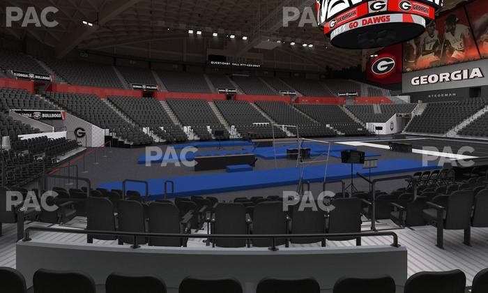 Stegeman Coliseum - Section H Seat View