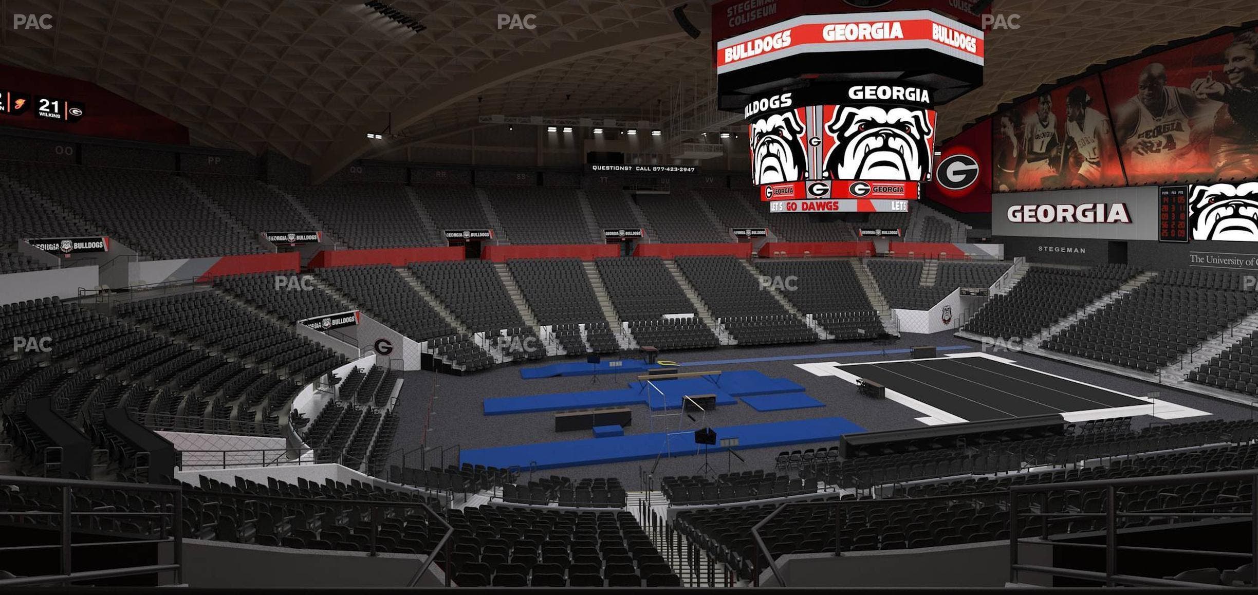 Stegeman Coliseum - Section Hh Seat View