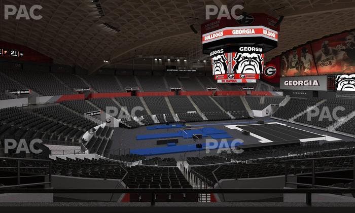 Stegeman Coliseum - Section Hh Seat View