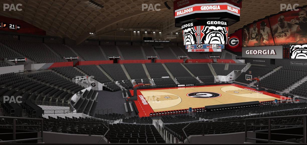 Stegeman Coliseum - Section Hh Seat View