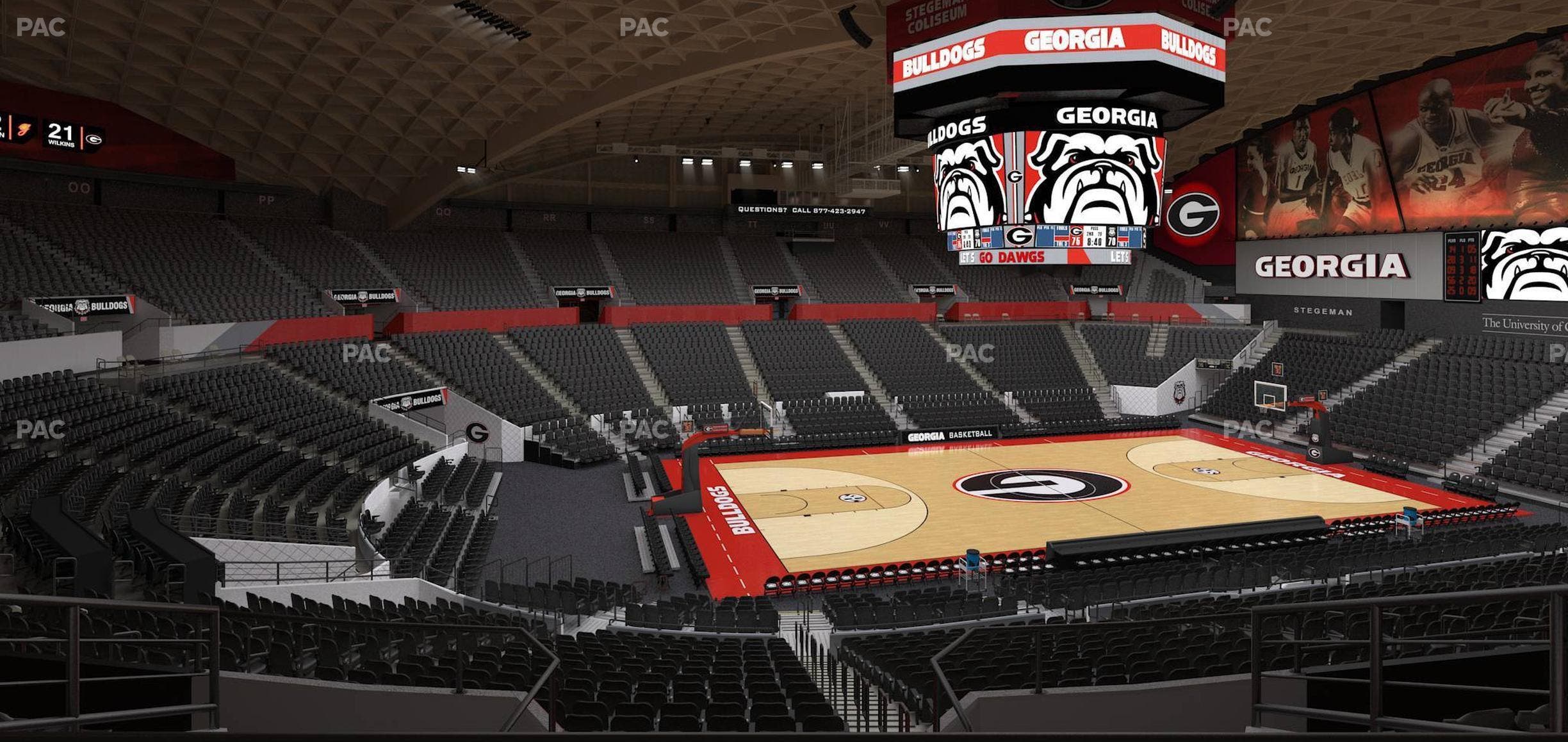 Stegeman Coliseum - Section Hh Seat View