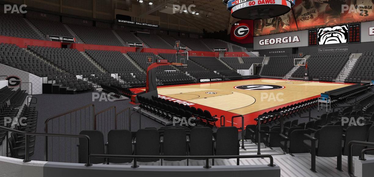 Stegeman Coliseum - Section J Seat View