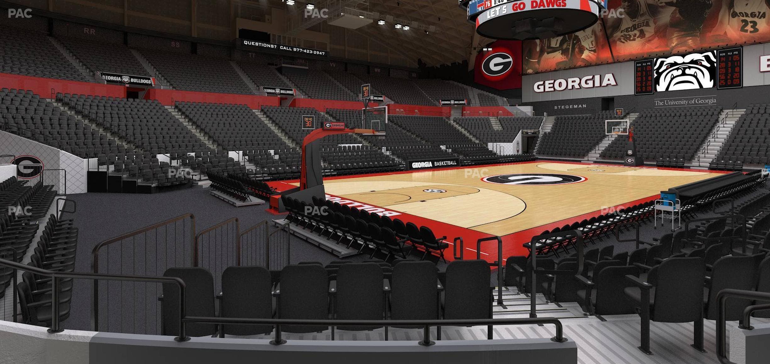 Stegeman Coliseum - Section J Seat View