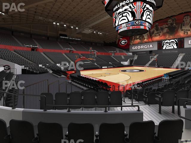 Stegeman Coliseum - Section J Seat View