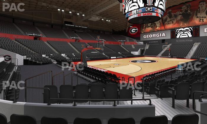 Stegeman Coliseum - Section J Seat View