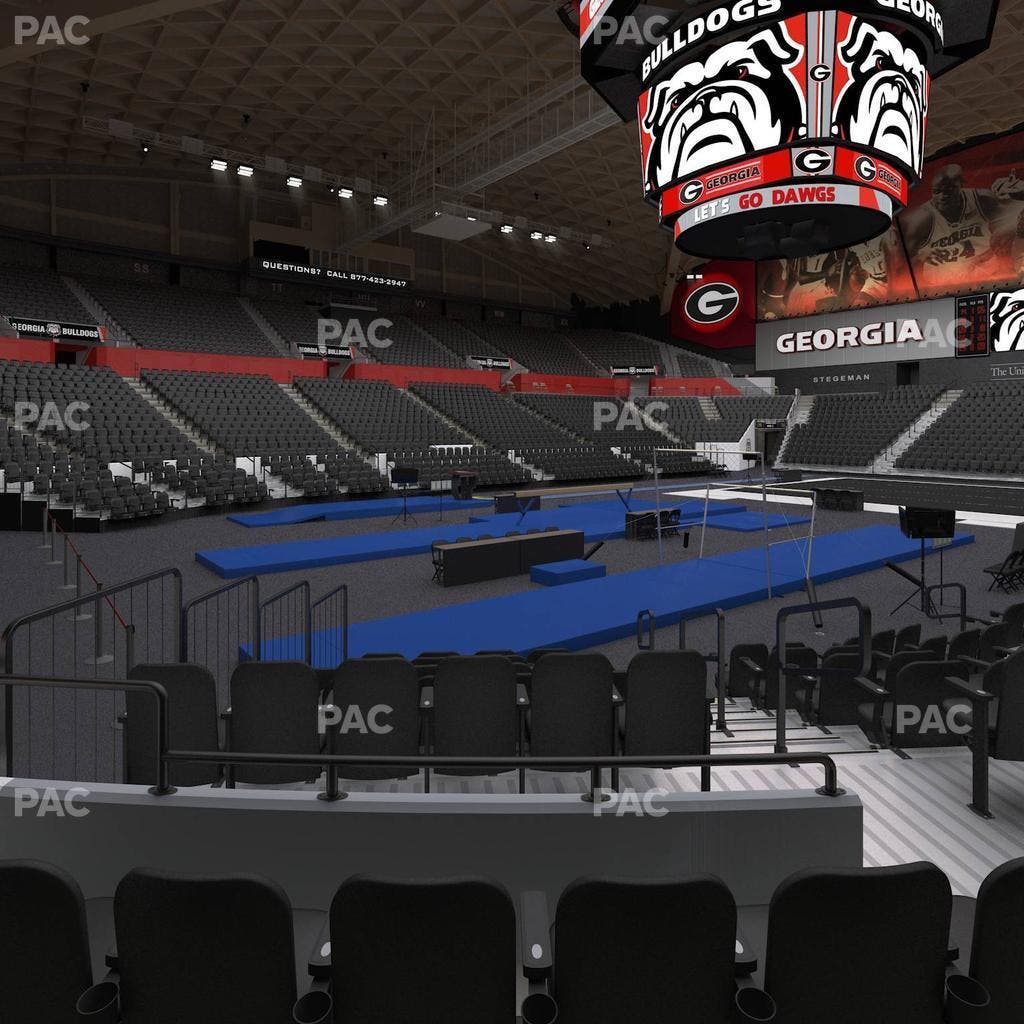 Stegeman Coliseum - Section J Seat View
