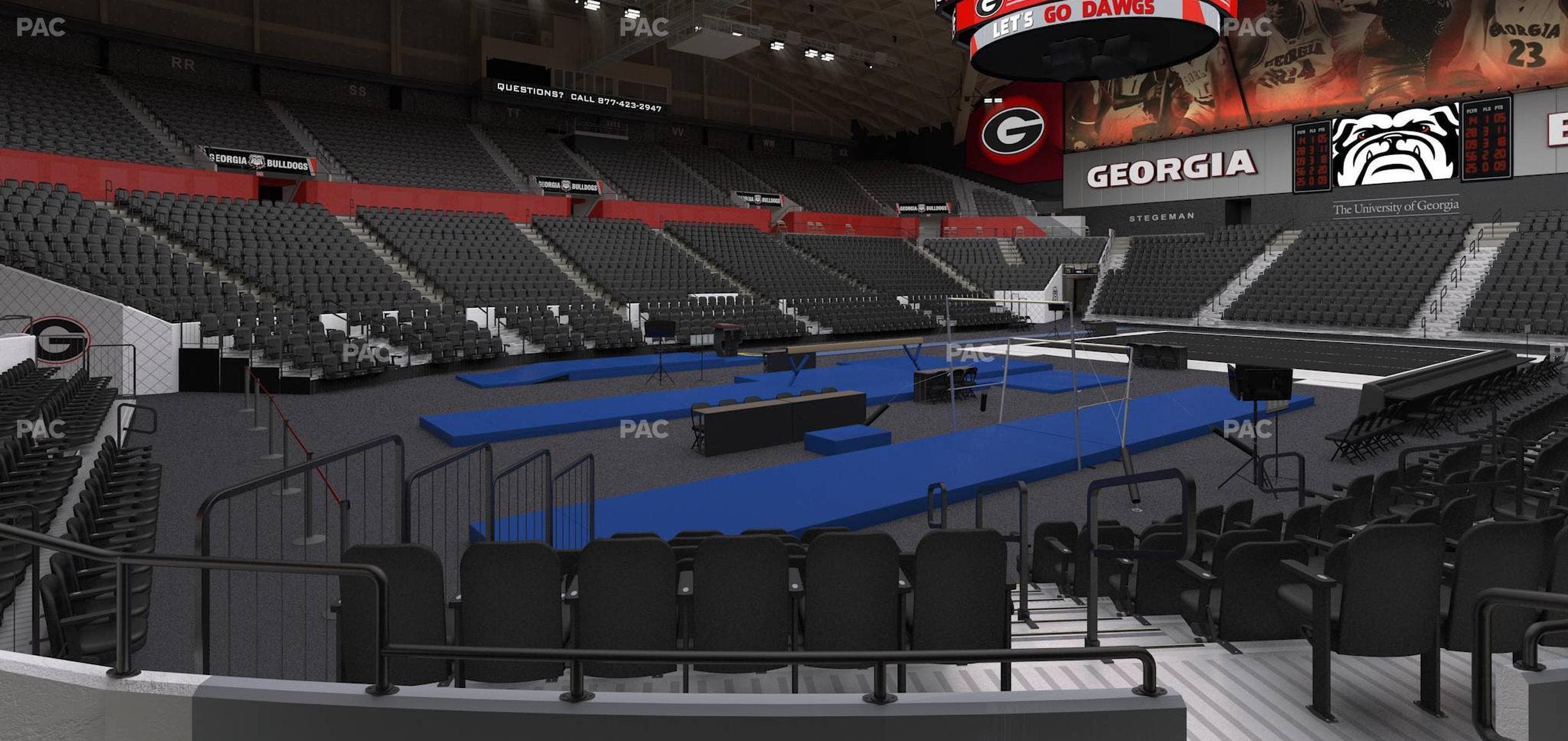Stegeman Coliseum - Section J Seat View