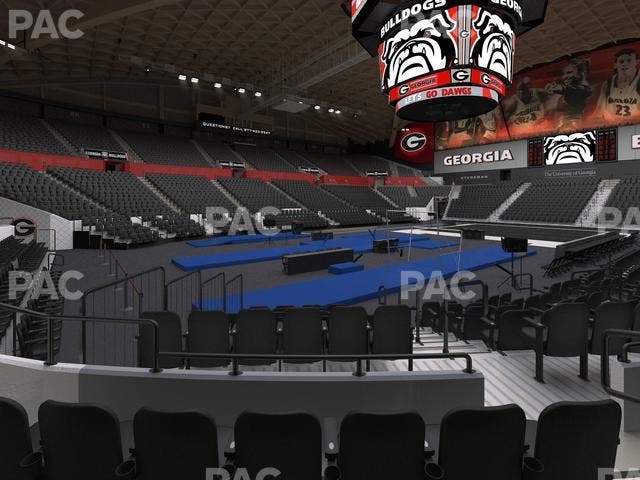 Stegeman Coliseum - Section J Seat View
