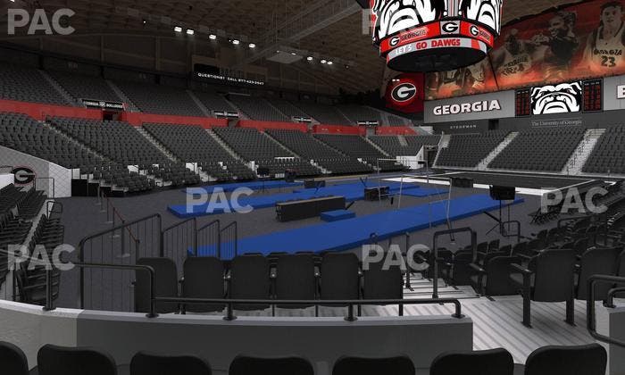 Stegeman Coliseum - Section J Seat View