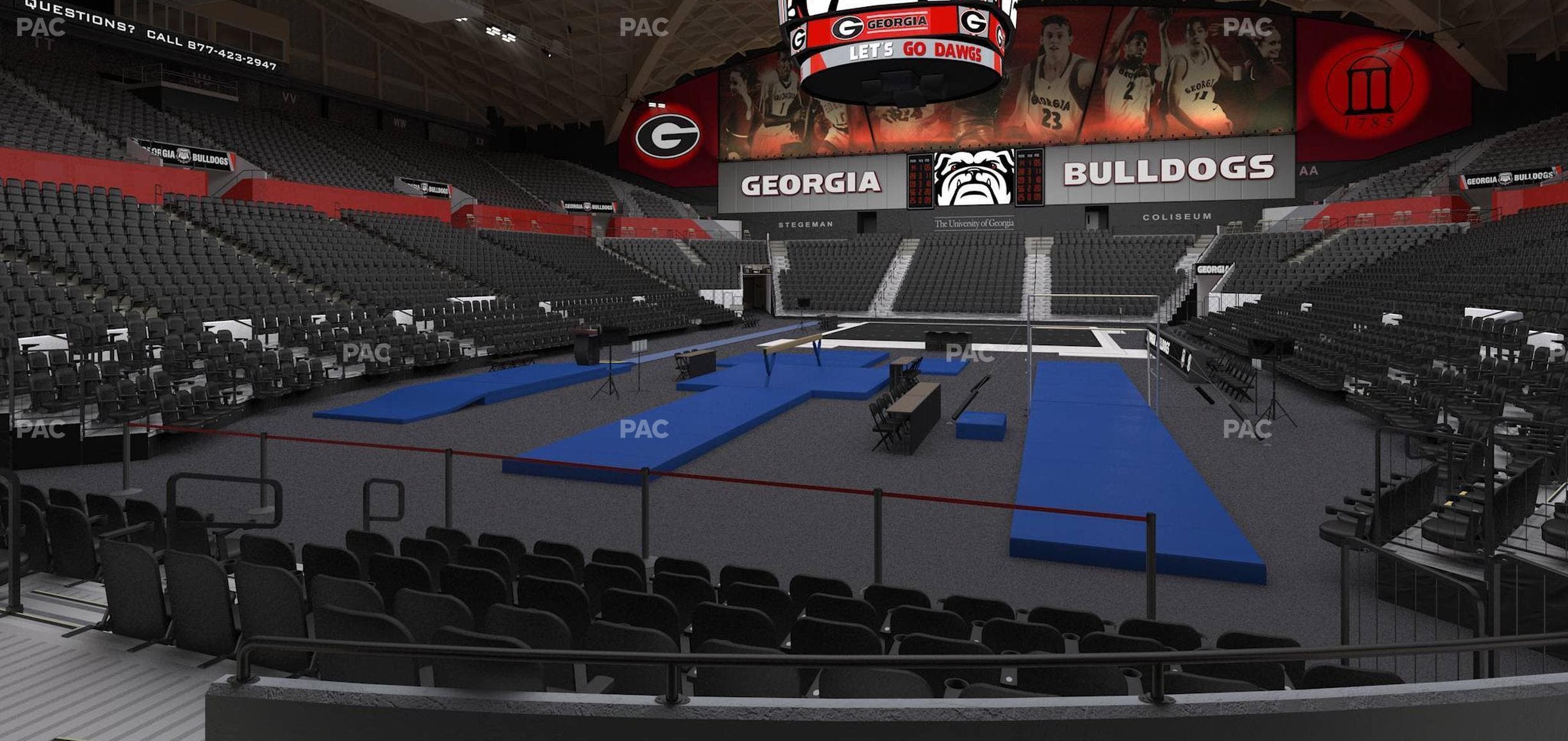 Stegeman Coliseum - Section L Seat View