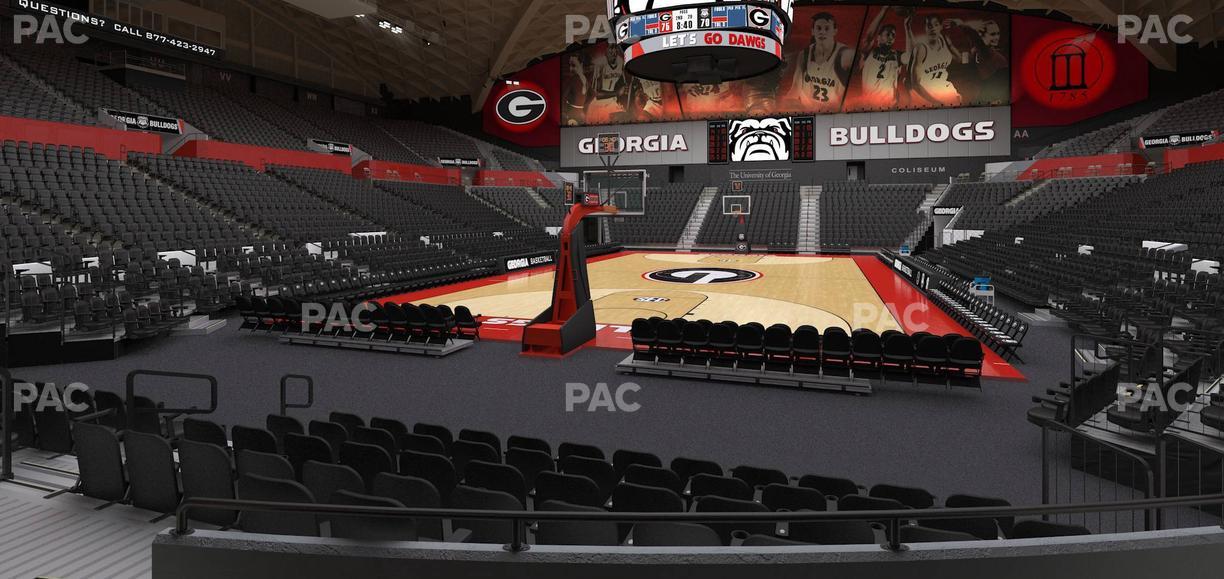 Stegeman Coliseum - Section L Seat View