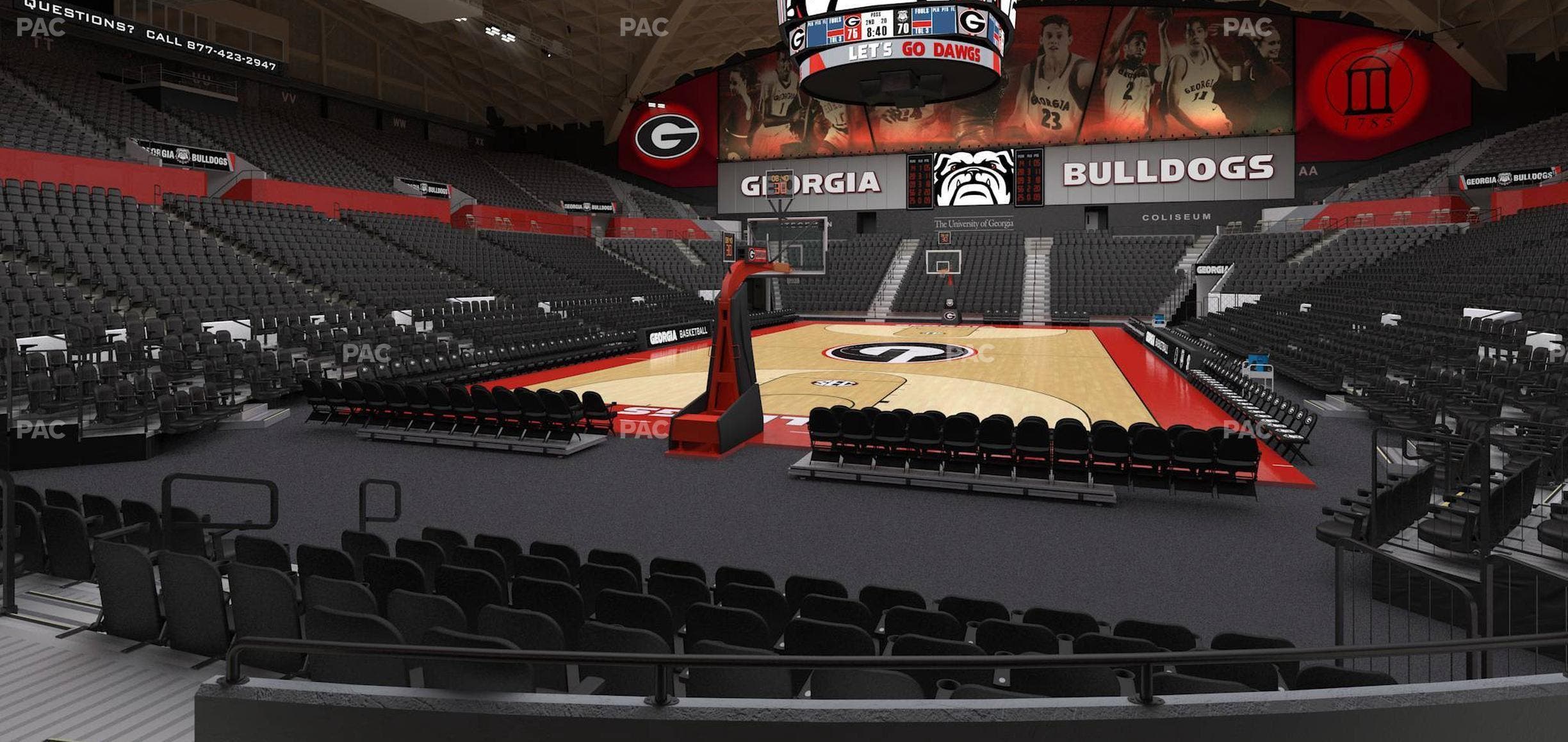 Stegeman Coliseum - Section L Seat View