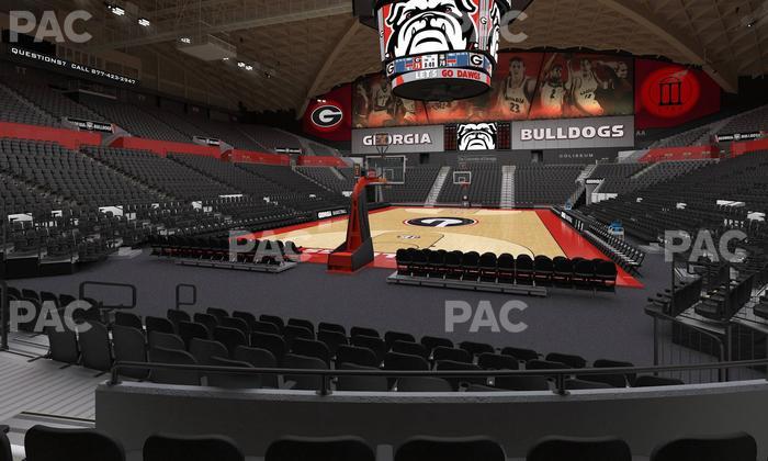 Stegeman Coliseum - Section L Seat View