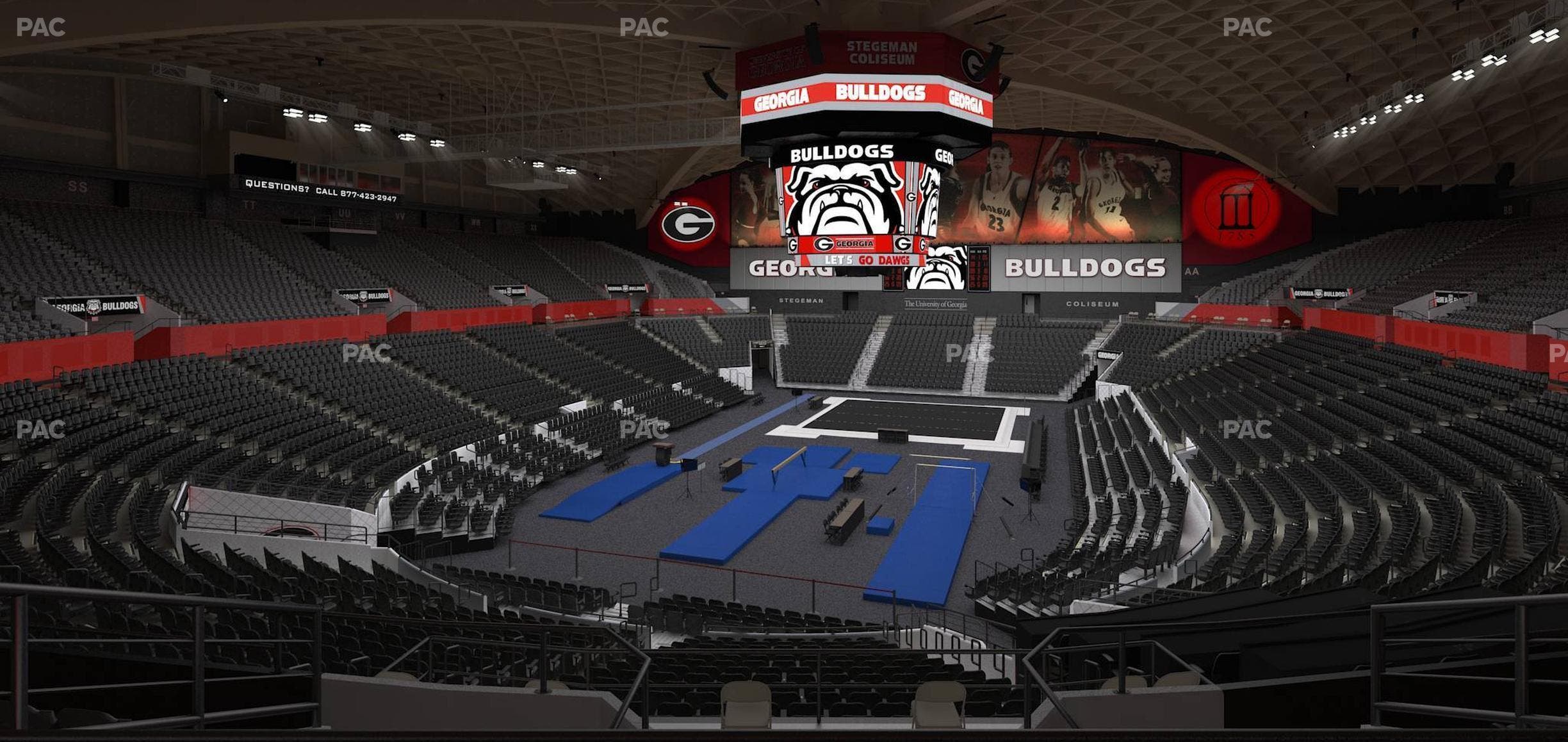 Stegeman Coliseum - Section Ll Seat View