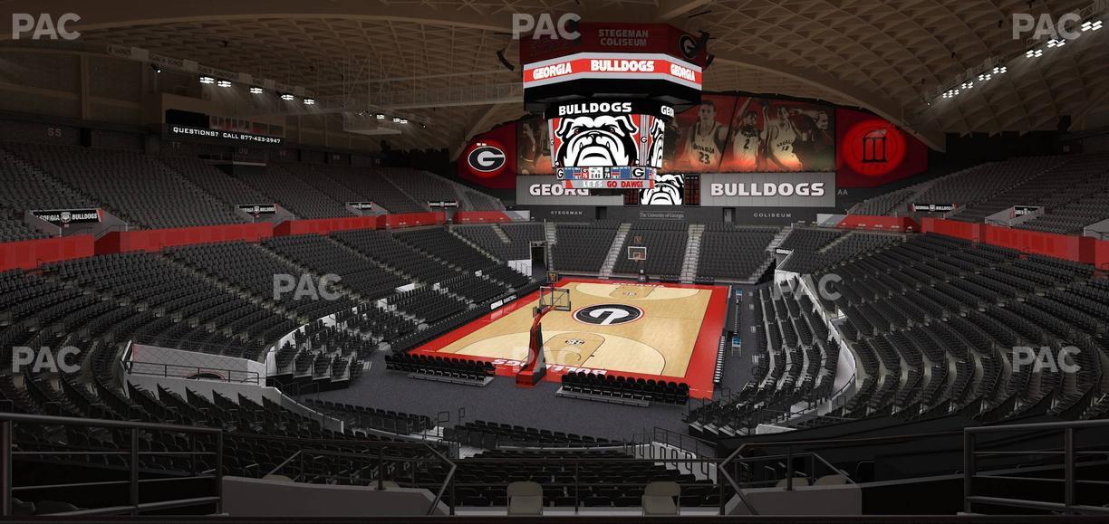 Stegeman Coliseum - Section Ll Seat View