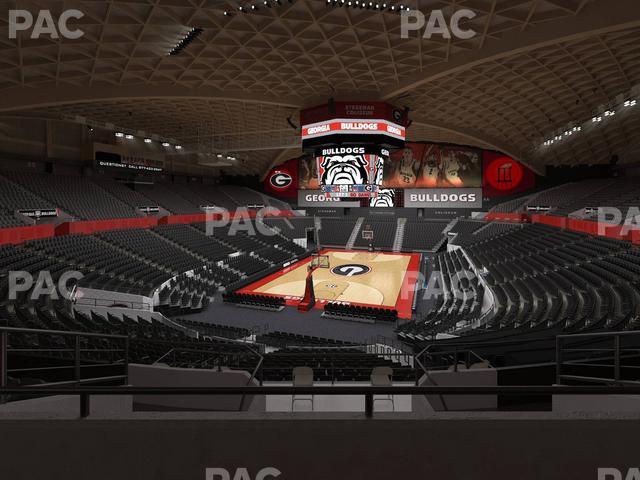 Stegeman Coliseum - Section Ll Seat View