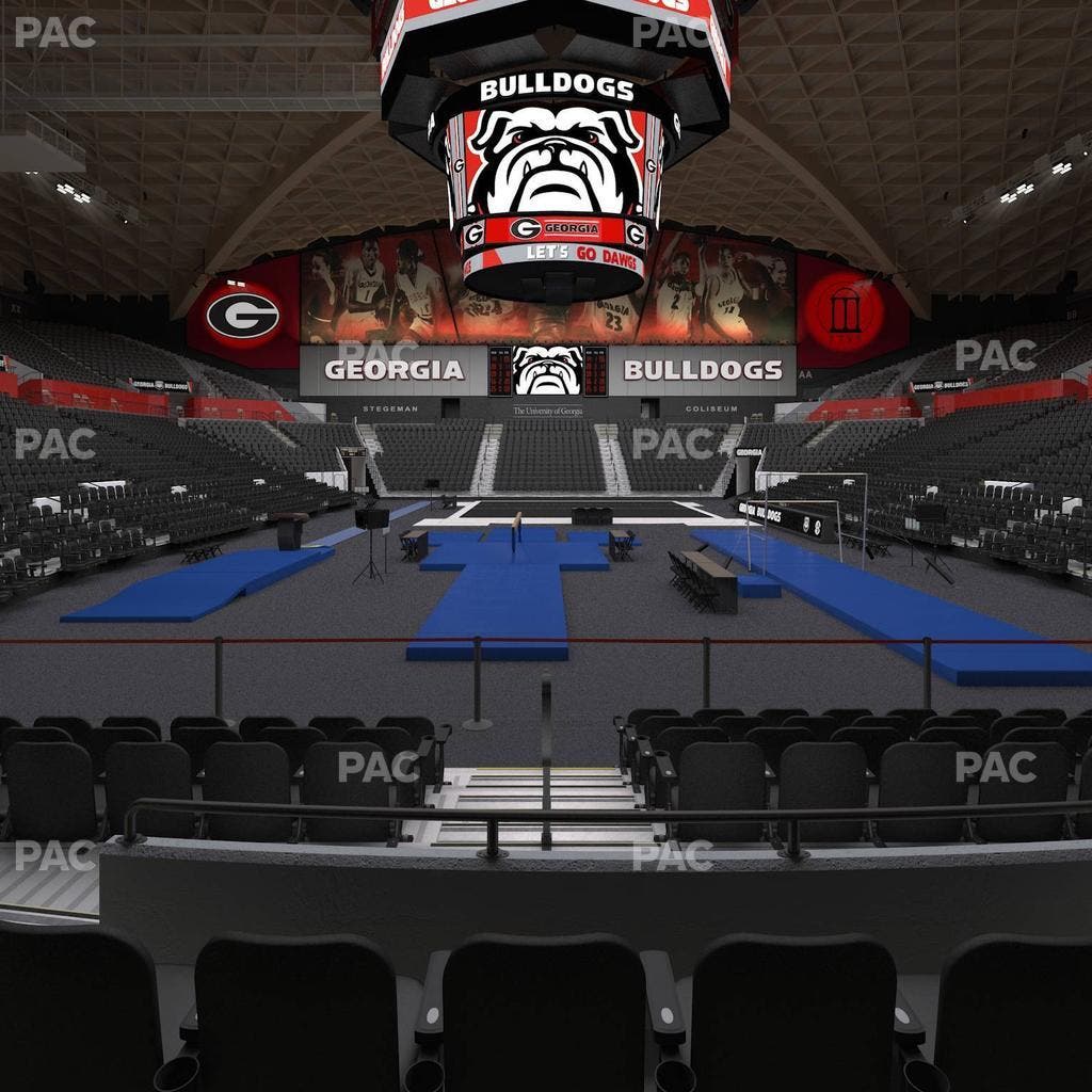 Stegeman Coliseum - Section M Seat View