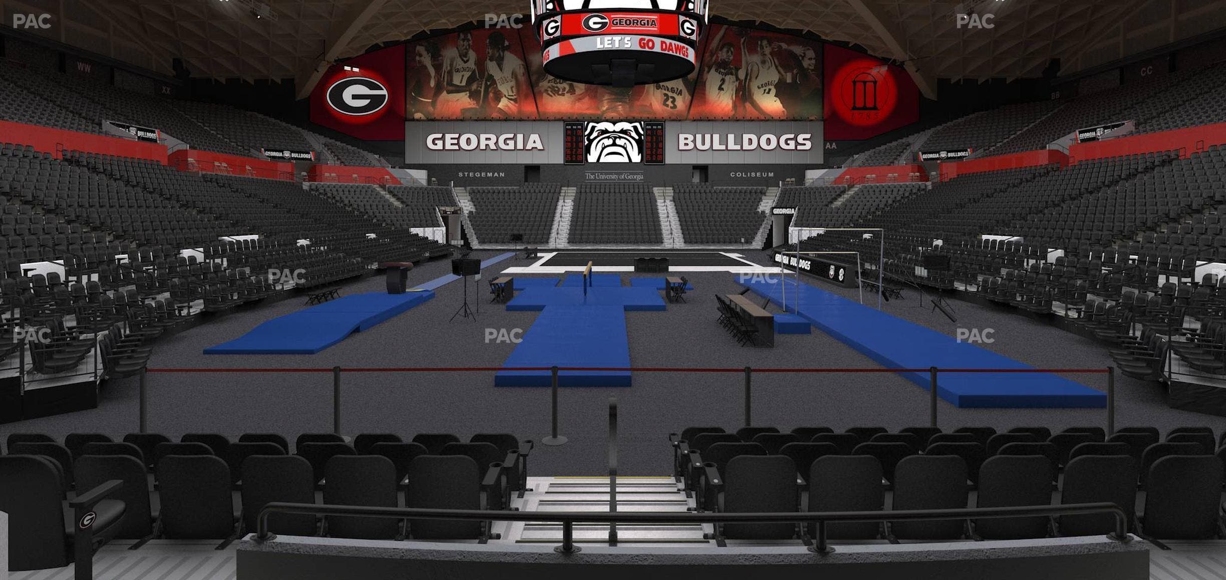 Stegeman Coliseum - Section M Seat View