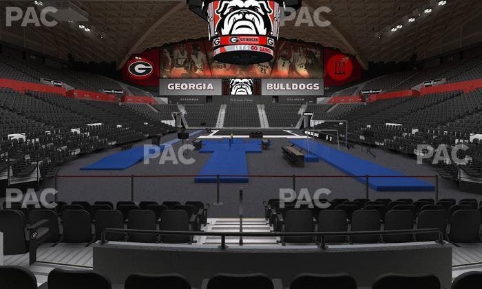 Stegeman Coliseum - Section M Seat View