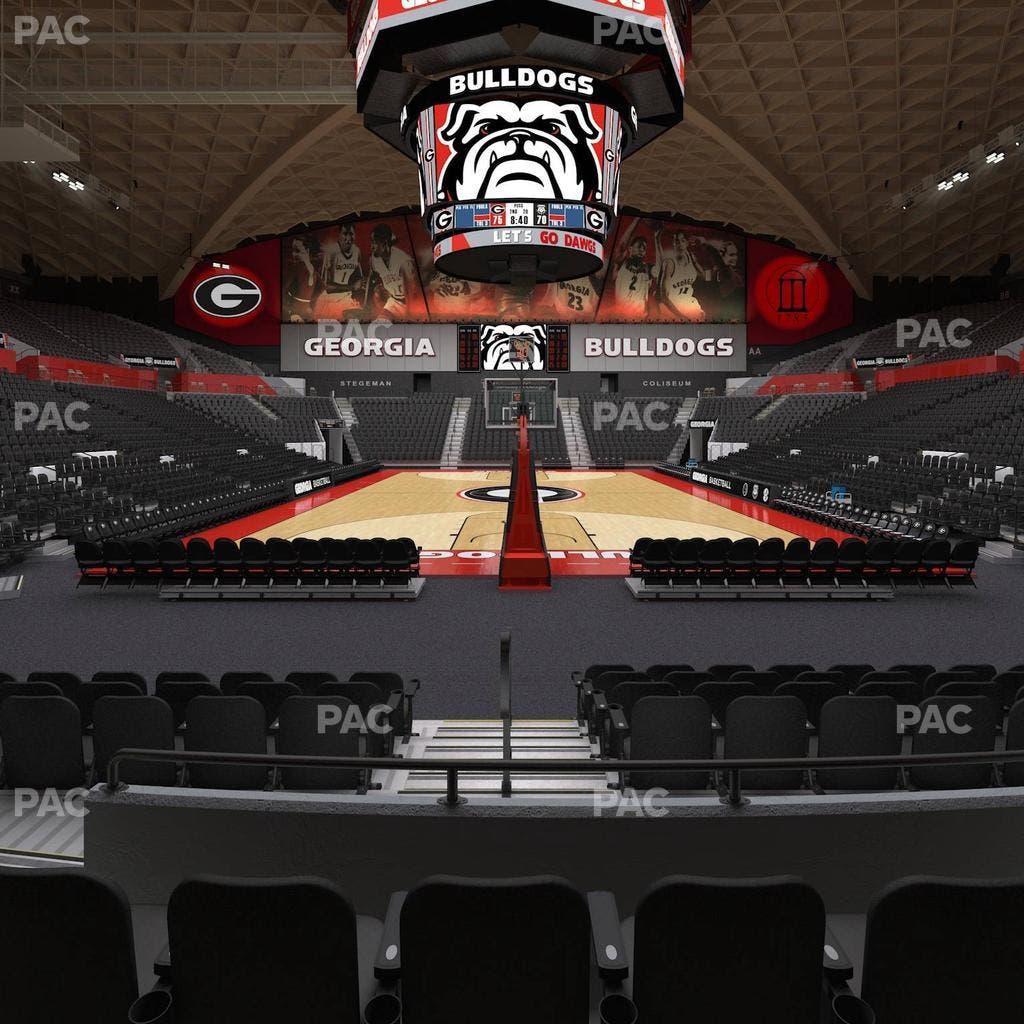 Stegeman Coliseum - Section M Seat View