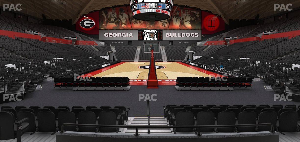 Stegeman Coliseum - Section M Seat View