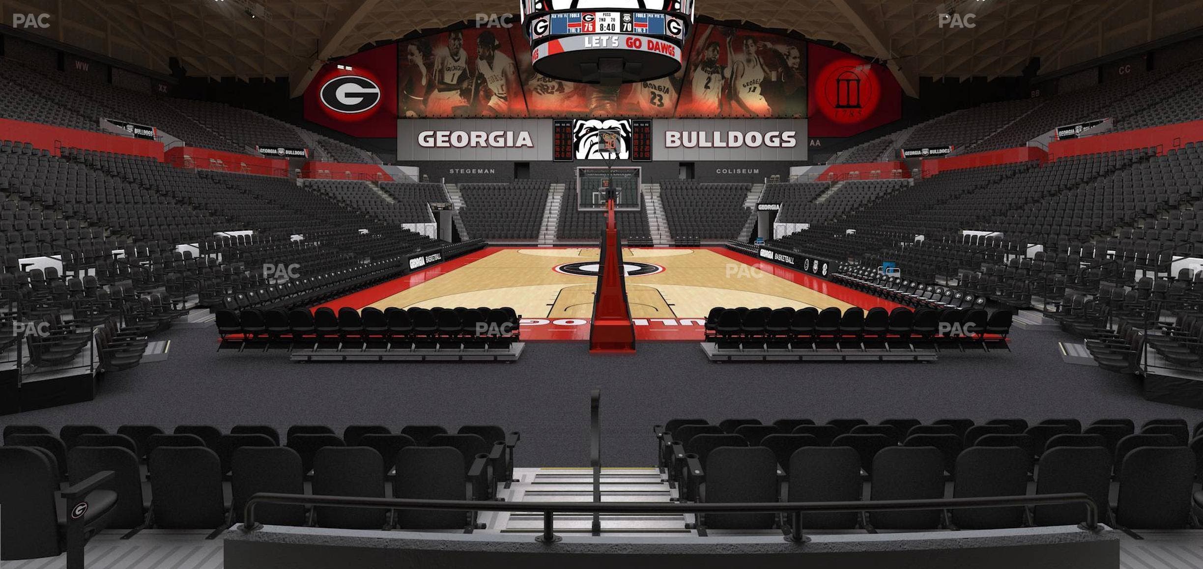 Stegeman Coliseum - Section M Seat View