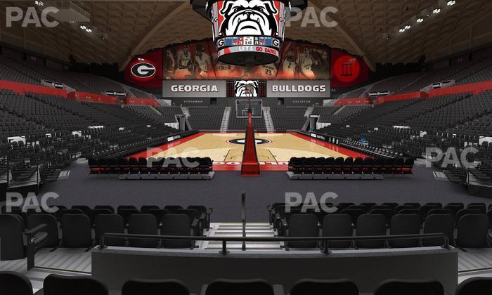Stegeman Coliseum - Section M Seat View