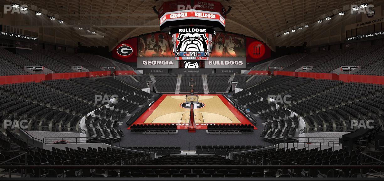 Stegeman Coliseum - Section Mm Seat View