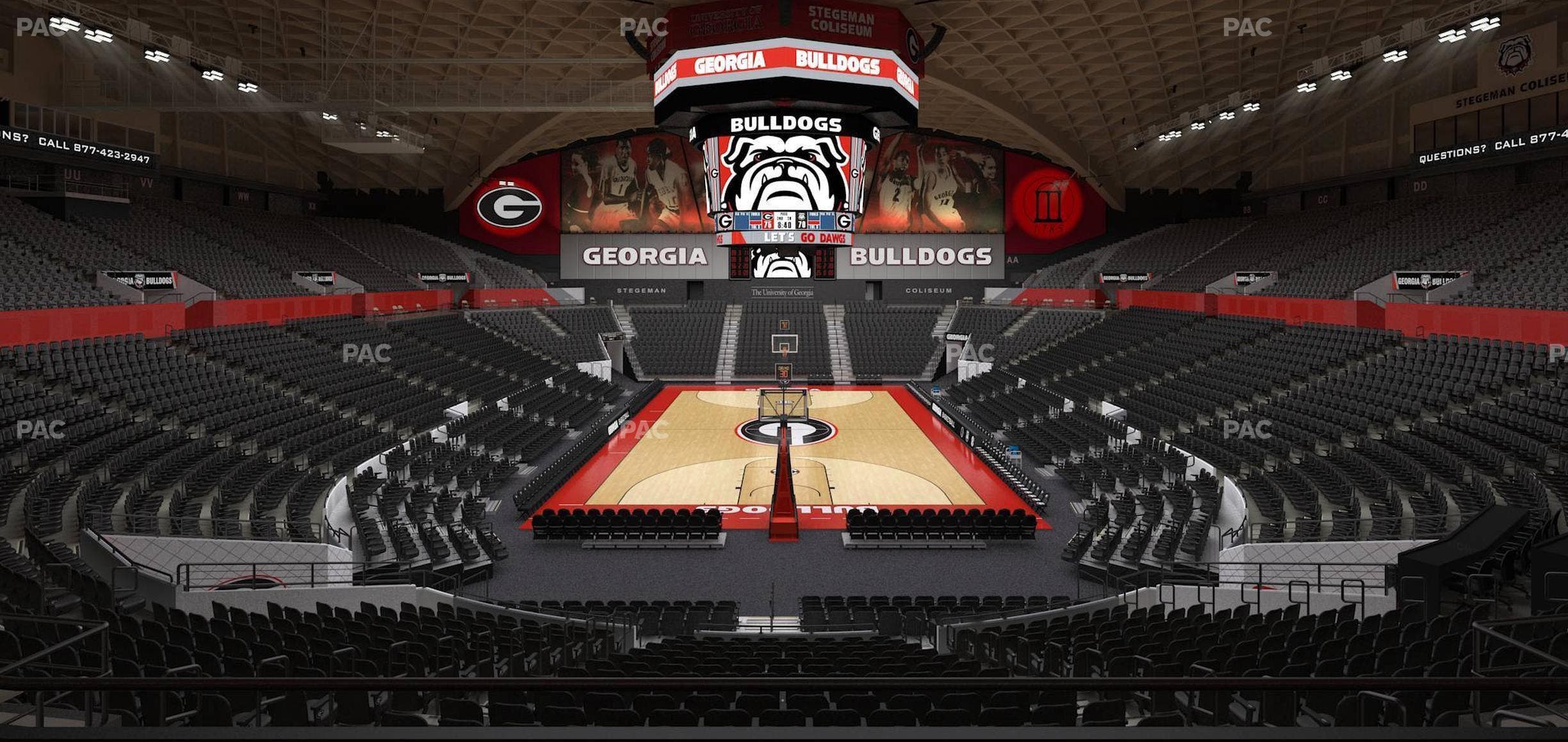 Stegeman Coliseum - Section Mm Seat View