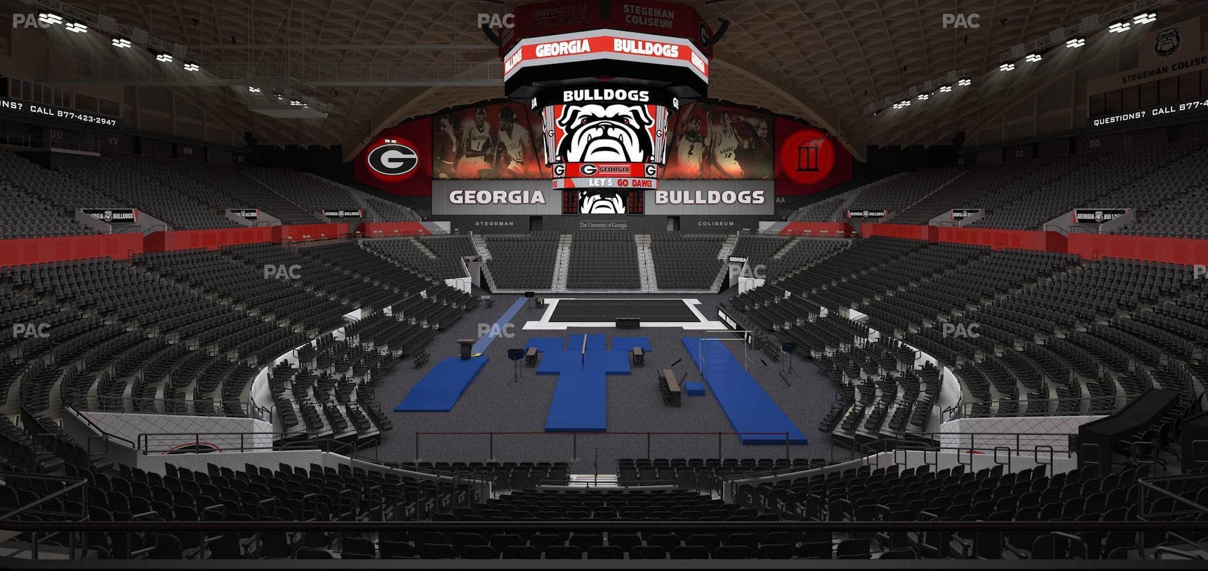 Stegeman Coliseum - Section Mm Seat View