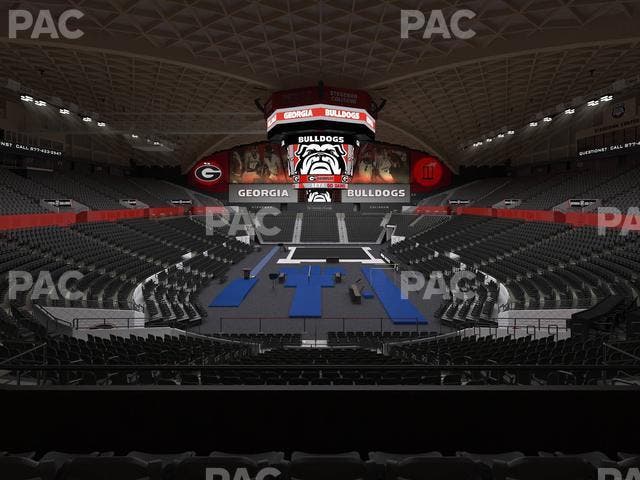 Stegeman Coliseum - Section Mm Seat View