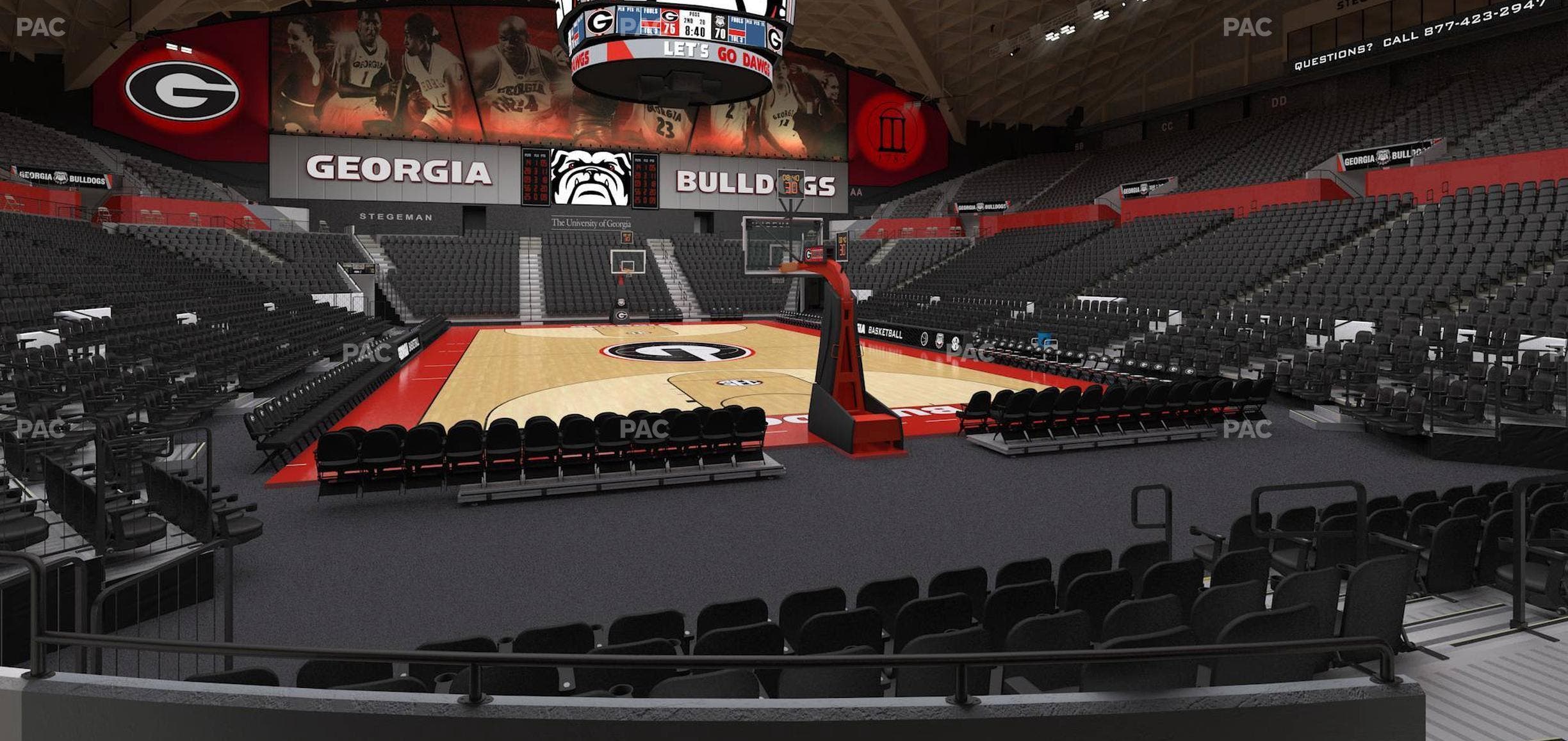 Stegeman Coliseum - Section N Seat View