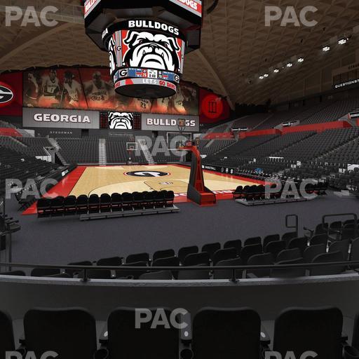 Stegeman Coliseum - Section N Seat View