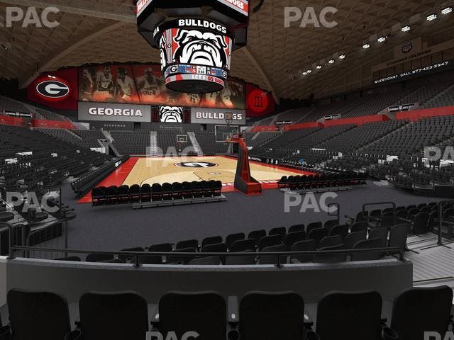 Stegeman Coliseum - Section N Seat View