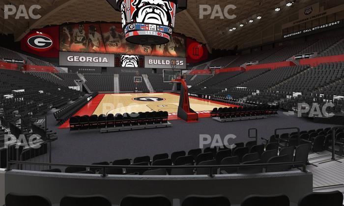 Stegeman Coliseum - Section N Seat View