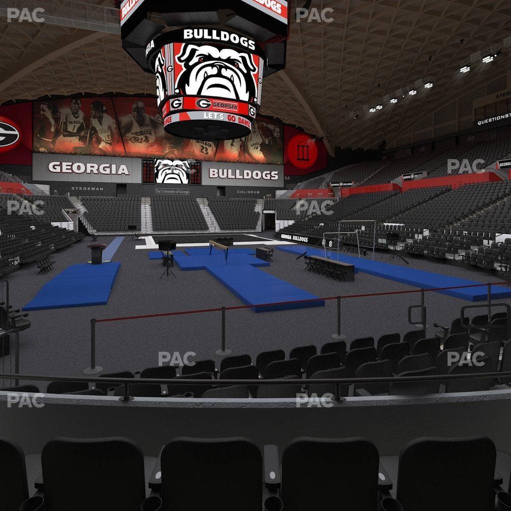 Stegeman Coliseum - Section N Seat View
