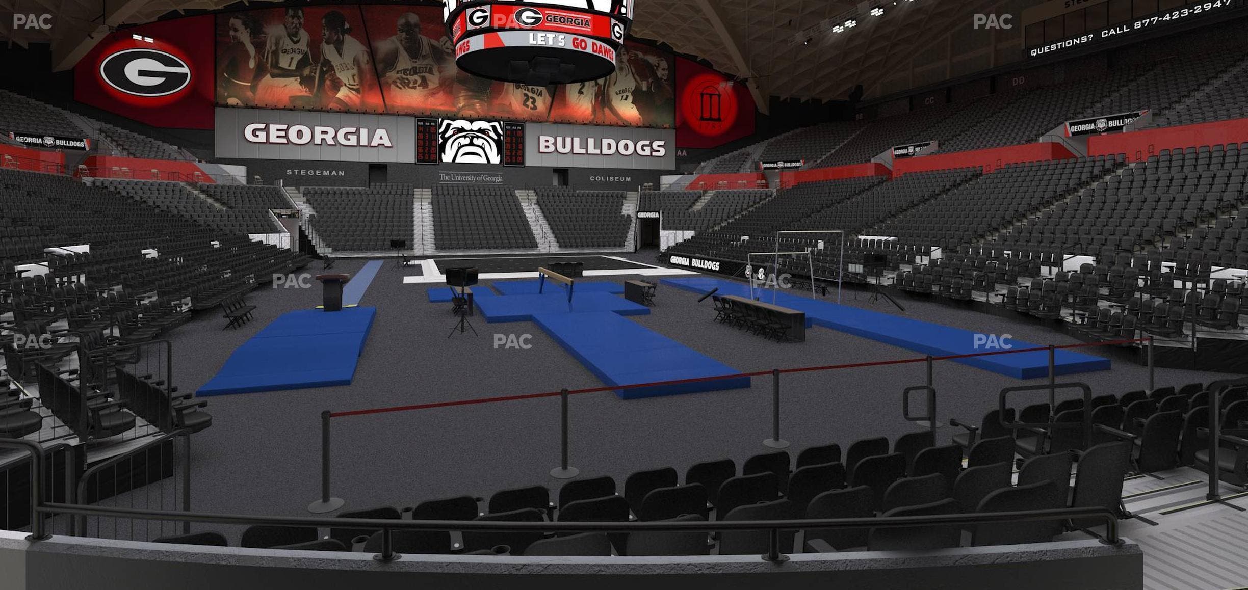 Stegeman Coliseum - Section N Seat View