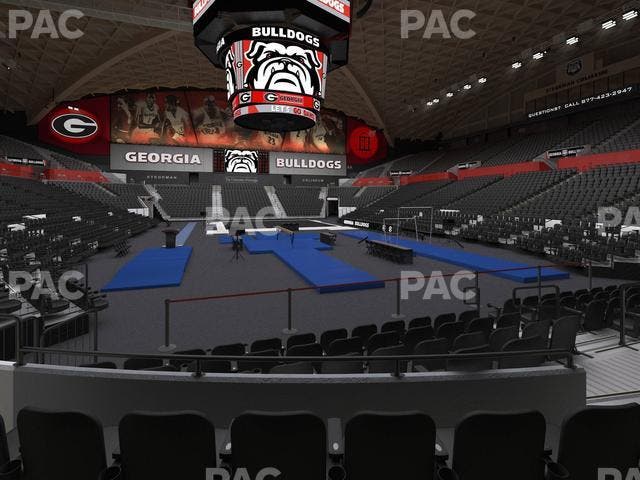 Stegeman Coliseum - Section N Seat View