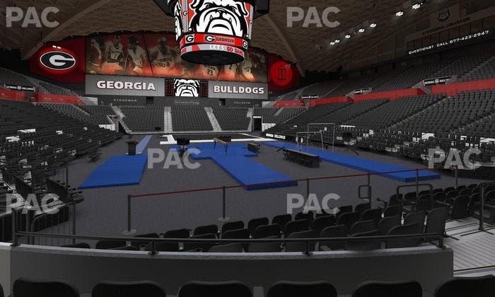 Stegeman Coliseum - Section N Seat View