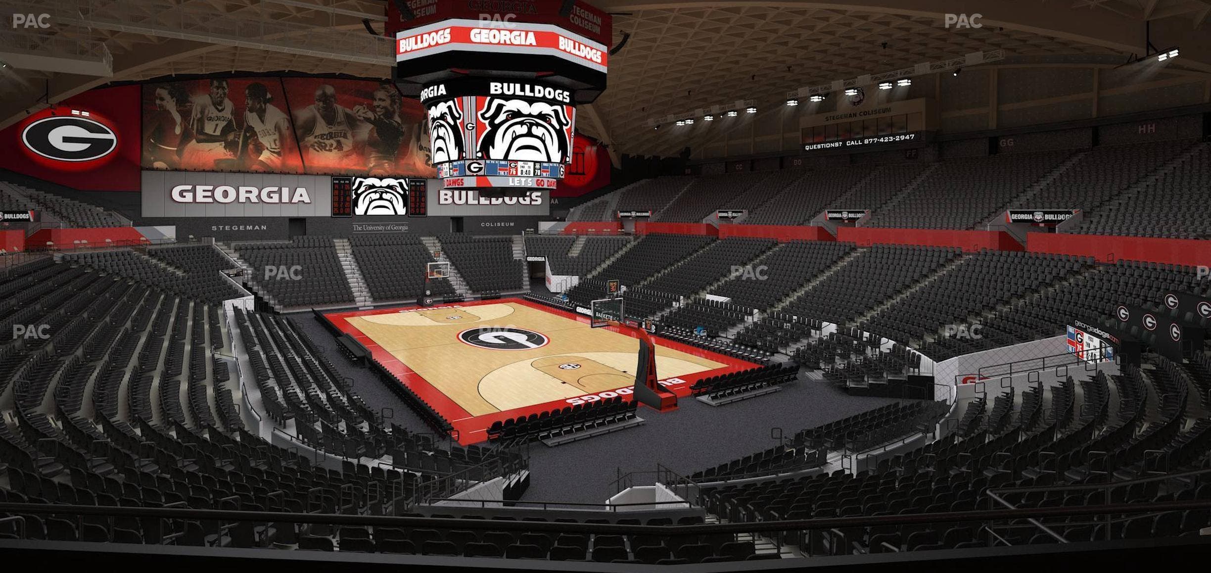 Stegeman Coliseum - Section Oo Seat View