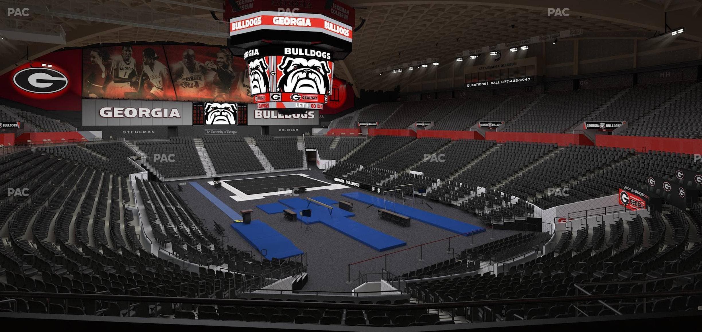 Stegeman Coliseum - Section Oo Seat View