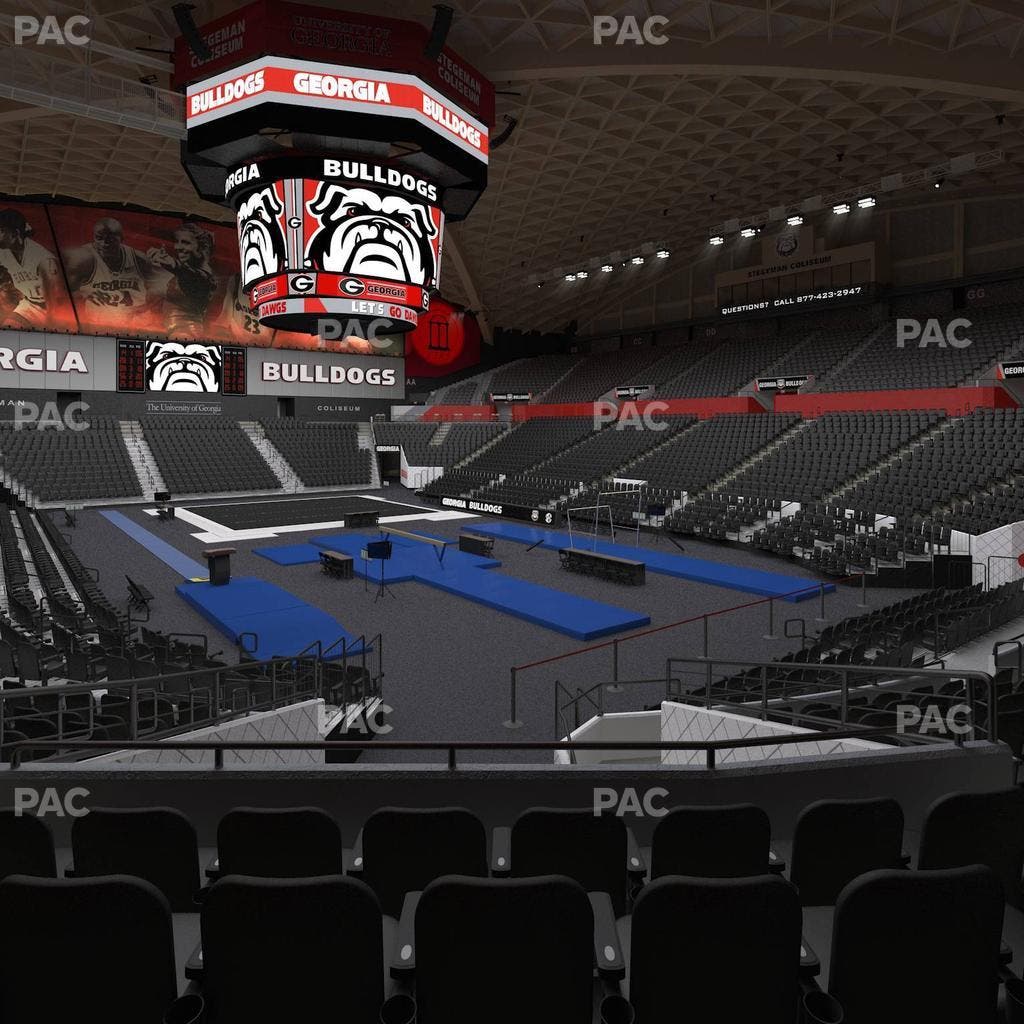 Stegeman Coliseum - Section P Seat View