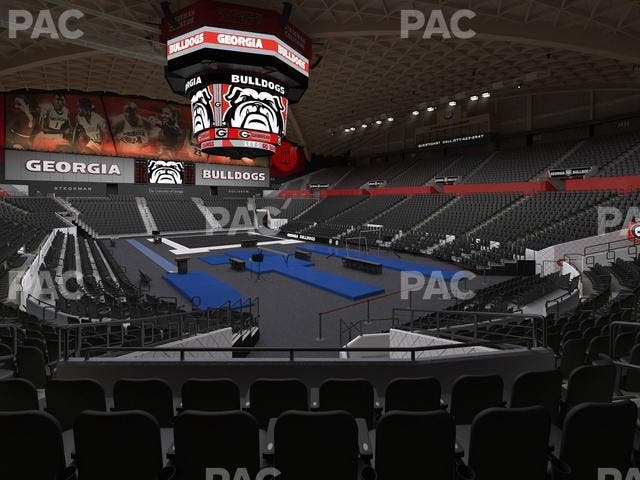 Stegeman Coliseum - Section P Seat View