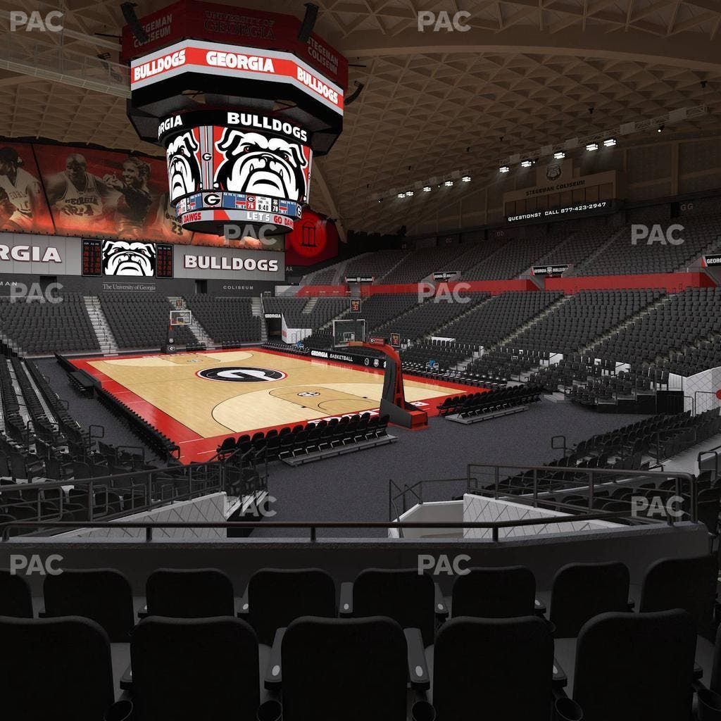 Stegeman Coliseum - Section P Seat View