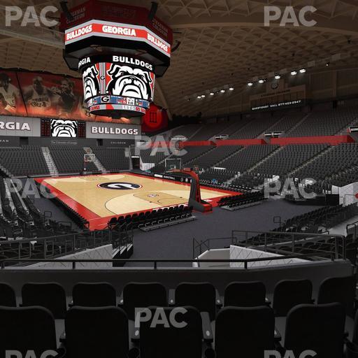 Stegeman Coliseum - Section P Seat View