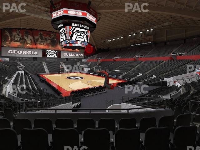 Stegeman Coliseum - Section P Seat View