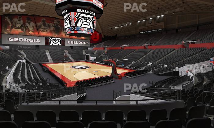 Stegeman Coliseum - Section P Seat View