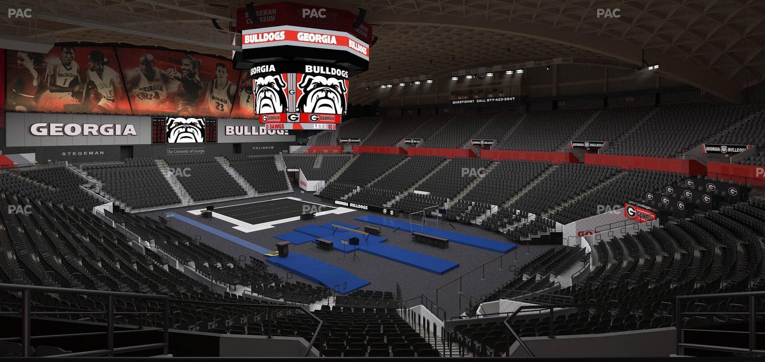 Stegeman Coliseum - Section Pp Seat View