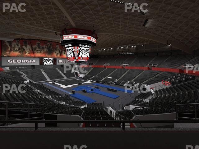 Stegeman Coliseum - Section Pp Seat View